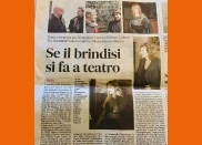 Brindisi a sorpresa per il successo di Miriam Galanti e e dello spettacolo teatrale After the end al Brancaccino di Roma_2